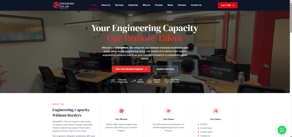 ImpaqWerk Service Business Website